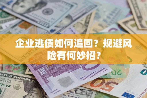 武汉企业逃债如何追回？规避风险有何妙招？