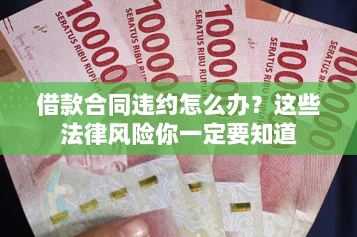 武汉借款合同违约怎么办？这些法律风险你一定要知道