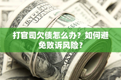 武汉打官司欠债怎么办？如何避免败诉风险？