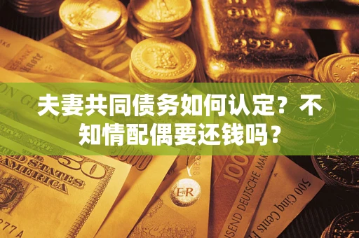 武汉夫妻共同债务如何认定？不知情配偶要还钱吗？