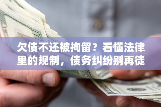 武汉欠债不还被拘留？看懂法律里的规制，债务纠纷别再徒劳奔波