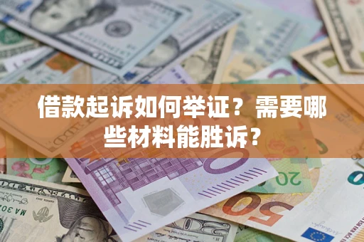 武汉借款起诉如何举证？需要哪些材料能胜诉？