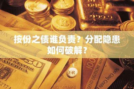 武汉按份之债谁负责？分配隐患如何破解？