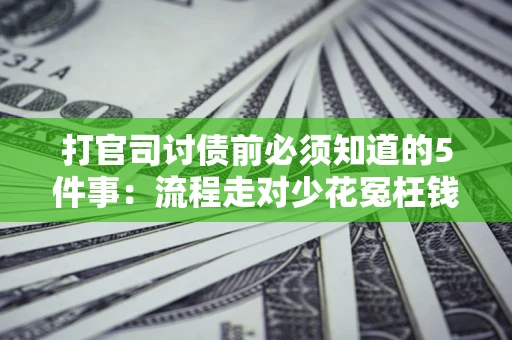 武汉打官司讨债前必须知道的5件事：流程走对少花冤枉钱