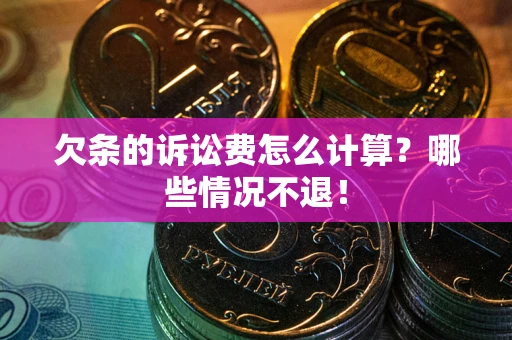 武汉欠条的诉讼费怎么计算？哪些情况不退！