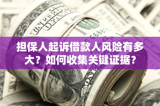 武汉担保人起诉借款人风险有多大？如何收集关键证据？