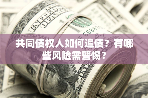 武汉共同债权人如何追债？有哪些风险需警惕？