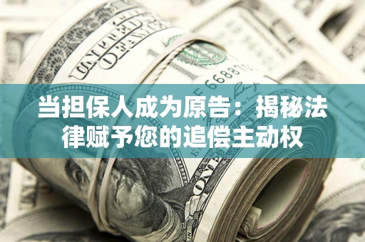 武汉当担保人成为原告：揭秘法律赋予您的追偿主动权