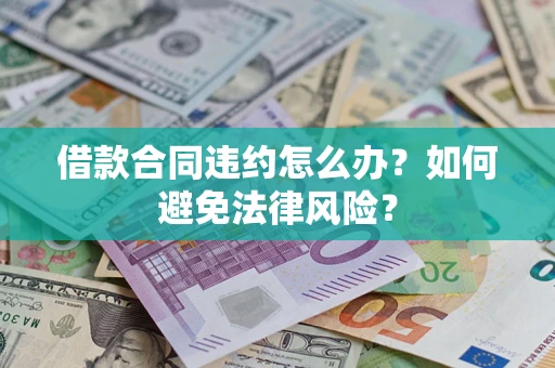 武汉借款合同违约怎么办？如何避免法律风险？