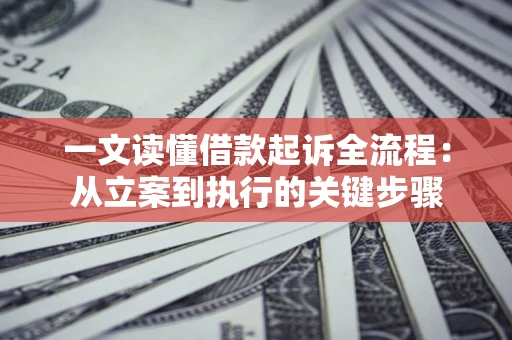 武汉一文读懂借款起诉全流程：从立案到执行的关键步骤