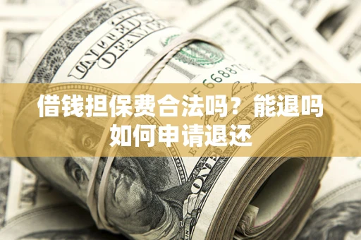 武汉借钱担保费合法吗？能退吗如何申请退还