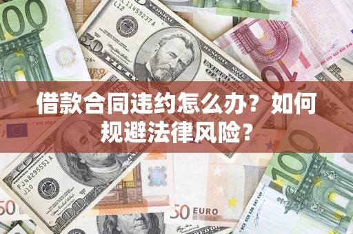 武汉借款合同违约怎么办？如何规避法律风险？